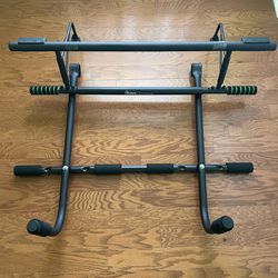 Multi-Grip Pullup Bar with Smart Larger Hooks Technology  + Pull Up Bar for Doorway