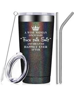 Customized Tumbler w/ 2 lids & 2 straws
