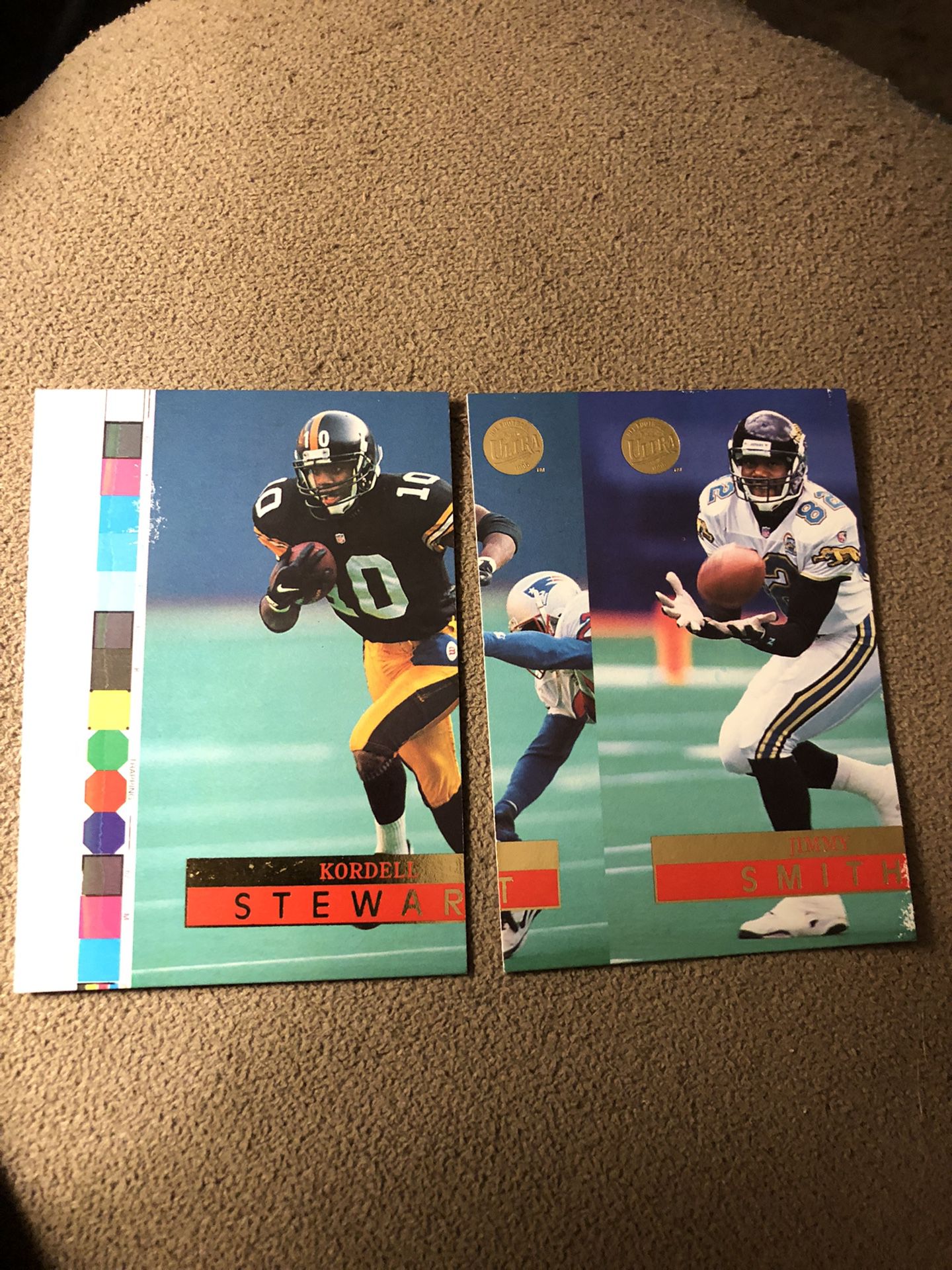 1996 Kordell Stewart And Jimmy Smith Cards