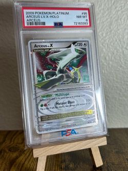 2009 Pokemon Arceus Lv.X Platinum Arceus Holo Ultra Rare #95 PSA 8
