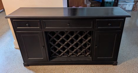 Black buffet/wine bar - $80 obo