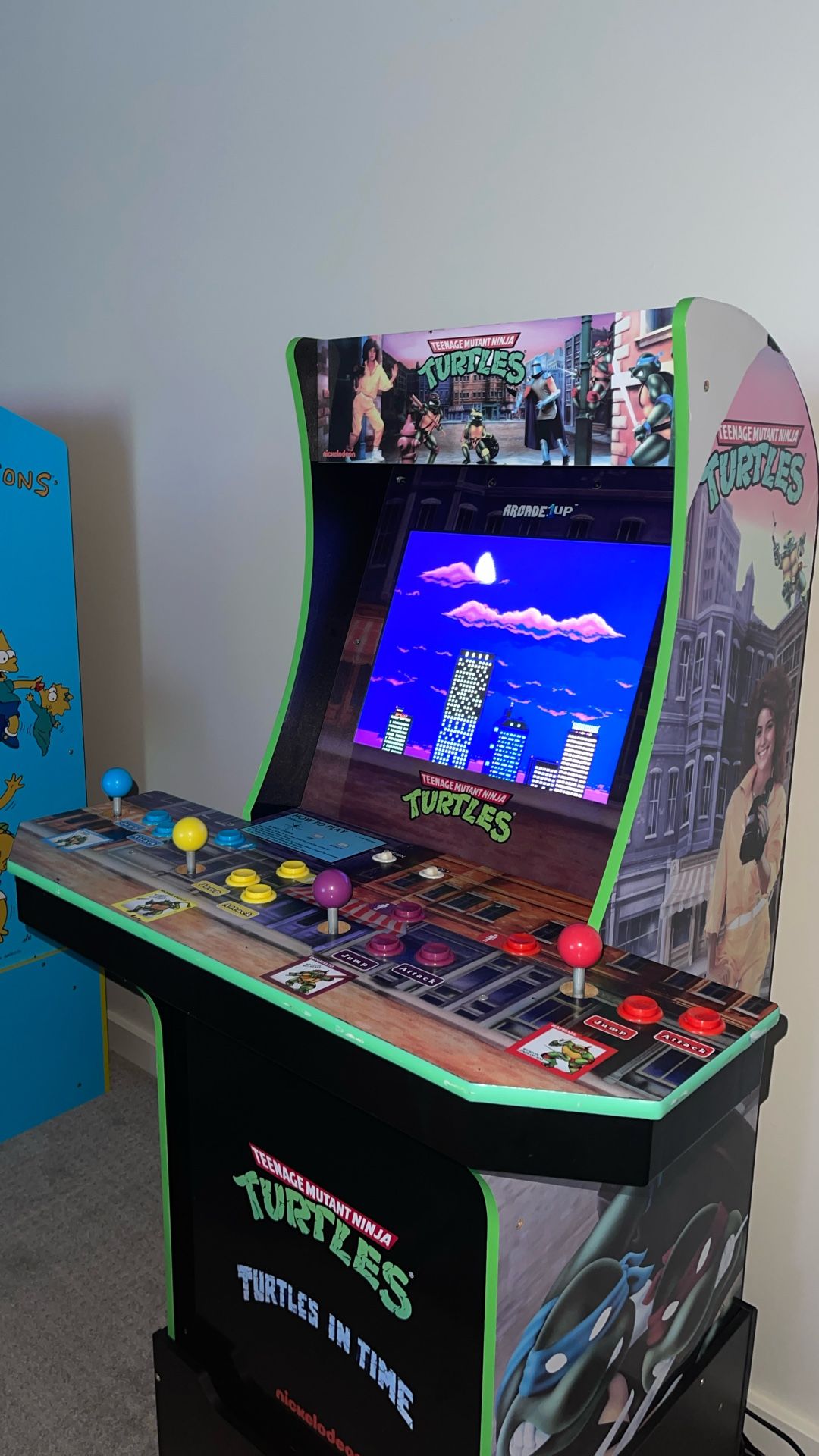 Arcade1Up Teenage Mutant Ninja Turtles Arcade Cabinet – 4 Player
