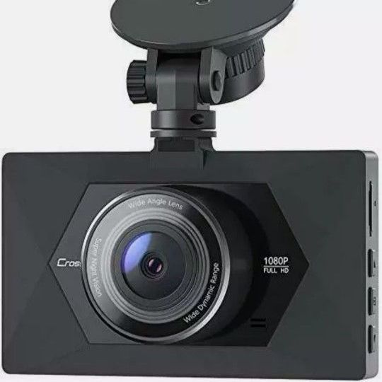 Dash Cam, Crosstour 1080P Dash Camera for Cars 3” LCD Screen Car Camera 170°