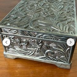 Vintage Godinger Silver Plated Jewelry Box