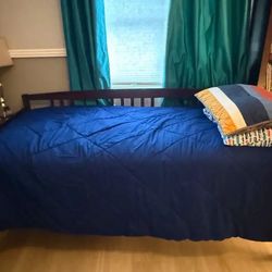 Twin bed and a dresser !