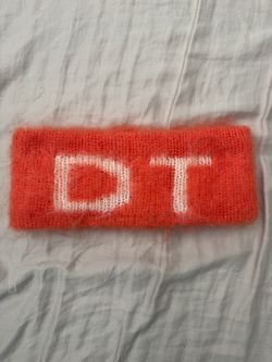 RARE Denim Tears Orange Mohair Headband