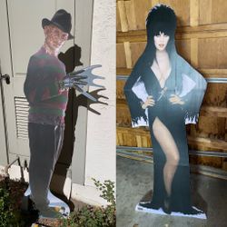 2 Life Size Cardboard Standie Freddy Krueger & Elvira Standup. $40 for the 2. Fremont pickup