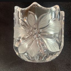 Poinsettia Candle Or Votive Or Candy Holder By mikasa