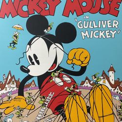 Walt Disney’s Mickey Mouse “Gulliver Mickey” Serigraph Art Print (22.5”x31.25”)