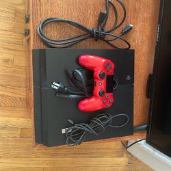 Ps4 with cords and perfectly fine controller 