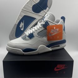 Nike Air Jordan Retro 4 Military Blue 2024 FV5029-141 Men’s Size 9.5 DS