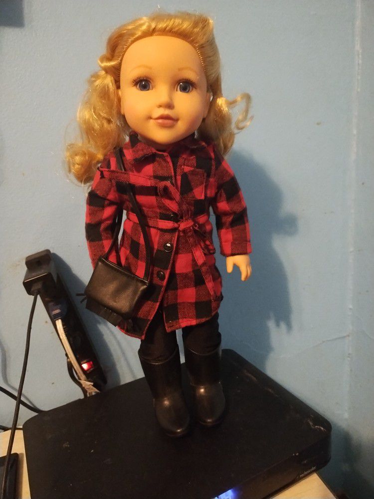 new 18 inch Newberry doll name Adrienne she is very rare asking $20 firm price 