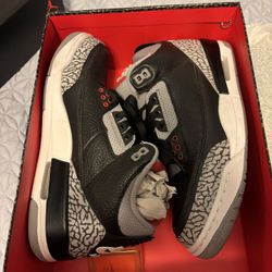 Jordan 3 Black Cement 2018 Used . Like  New Size 8
