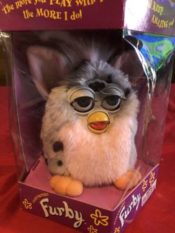 Vintage Furby 1998 Gray And Black