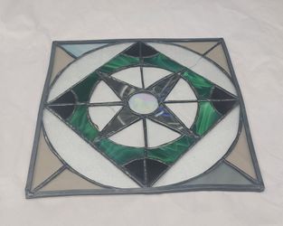 Beautiful Vintage Stained Glass Suncatcher