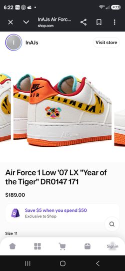 Airforce 1 Tiger edition