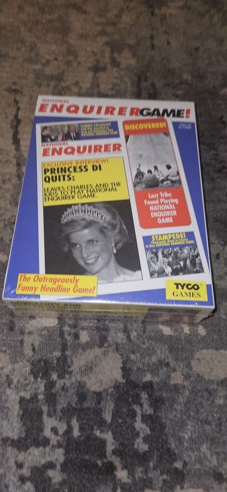 National Enquirer Game (1991) TYCO Games Brand New & Factory Sealed!!