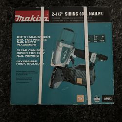 Makita Pneumatic 2-1/2 in. 15° Siding Coil Nailer. Firm Firm!!, Fijo. Pick Up Only/ Solo Recojer 