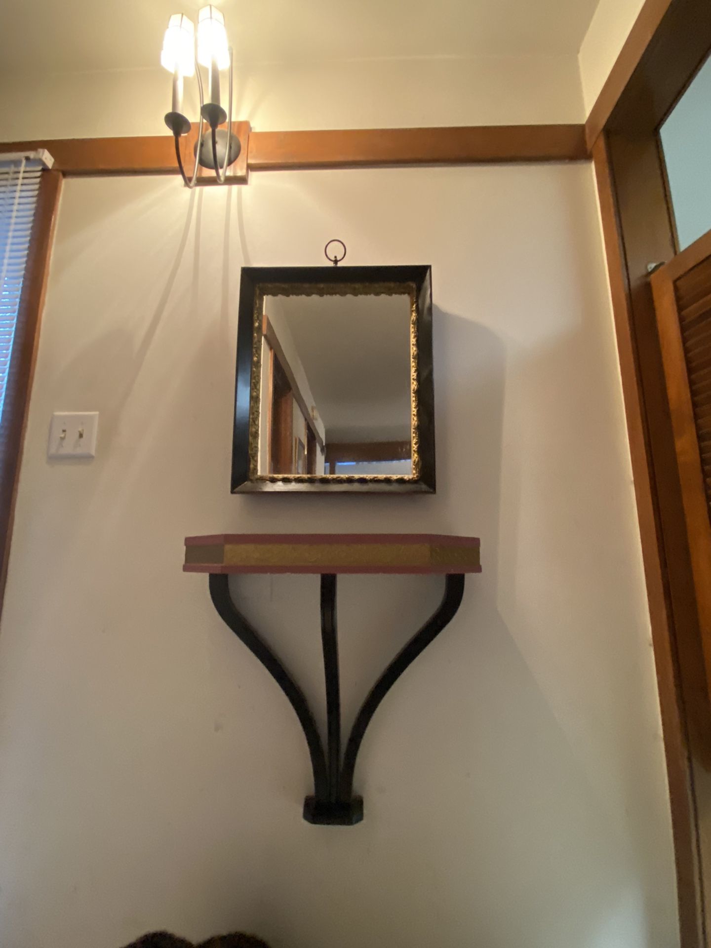 Moms Mid Century Mirror And Wall Table