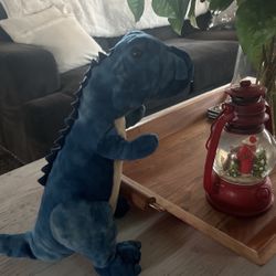 Medium Size Blue Dinosaur Plush