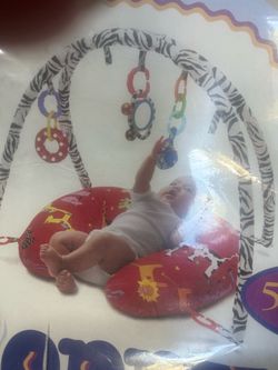 Baby bopper pillow and play mobile