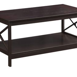 Convenience Concepts Oxford Coffee Table with Shelf