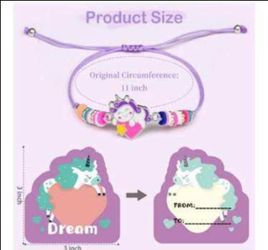 Unicorn bracelets for girls 24 pcs