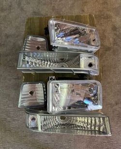 92-96 F-150-F-350 Bronco Headlights Faros