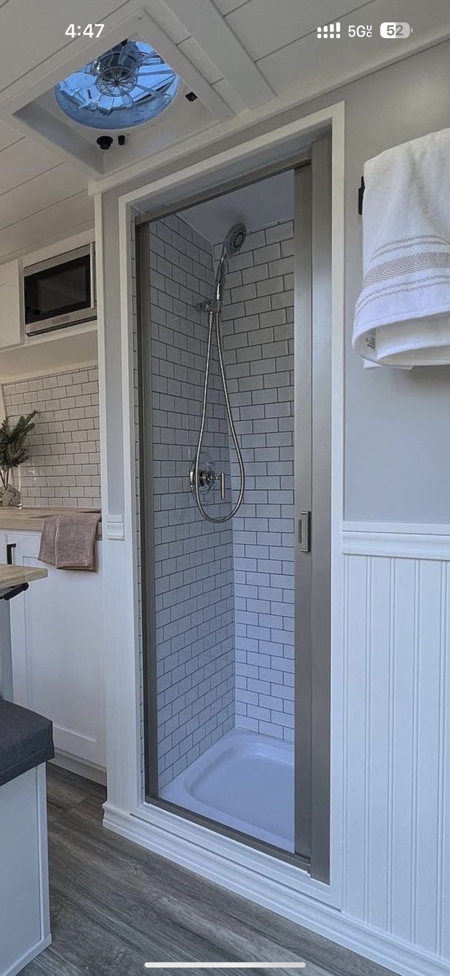 NEW Nautilus RV Vanlife Retractable Shower Door Van life Conversion
