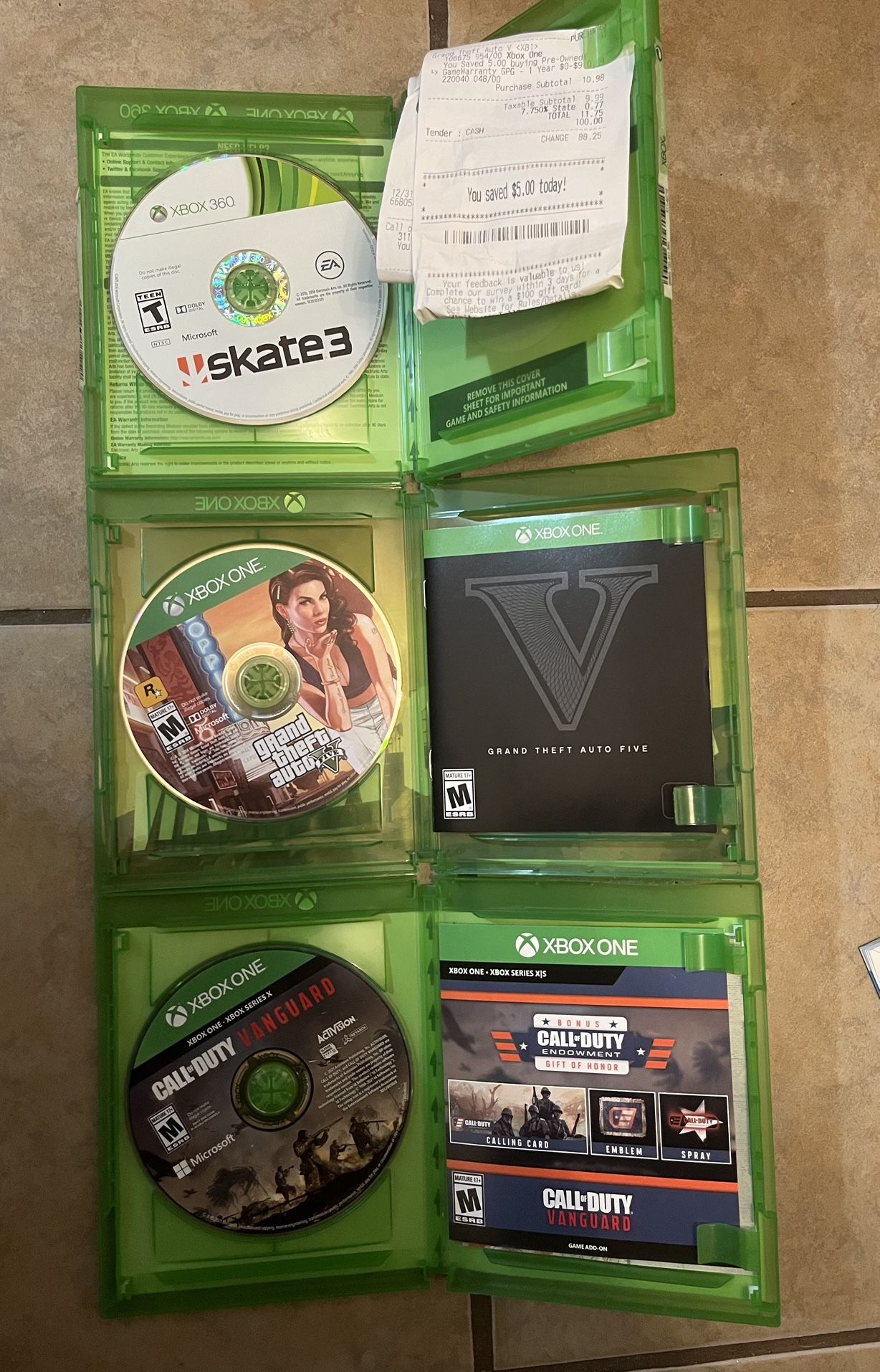 Xbox 1 Games (3c)