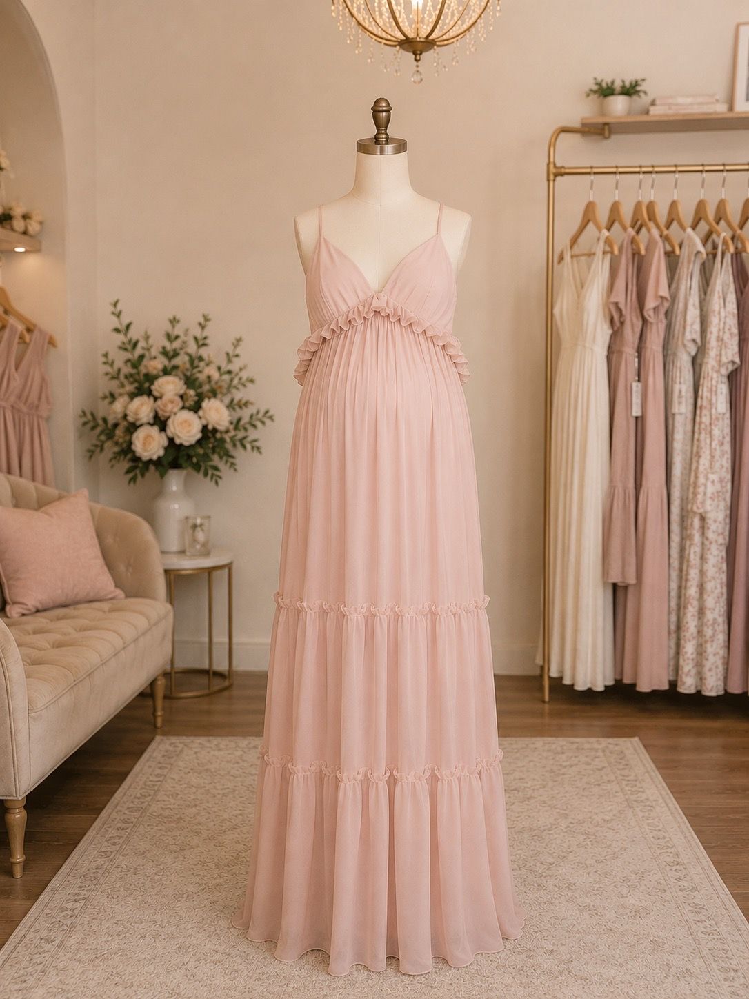 Halter Top Maxi Dress, Size 16
