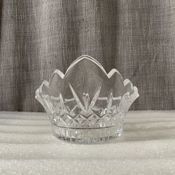 Glass Bowl Tiara Shaped Vintage 