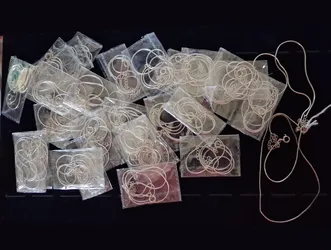 Sterling Silver Chain Lot — 30 New 925 Chains, Wholesale