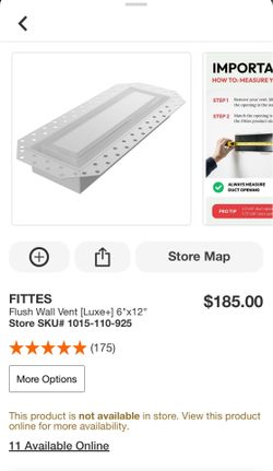 Flush mount wall vent