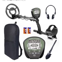 Metal Detector Waterproof Pinpoint, Bigger LCD, 5 Mode, 10" IP68 Coil, New Advanced DSP Chip