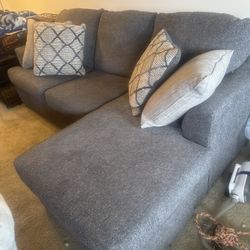 Gray Sectional - In Decent Condition 