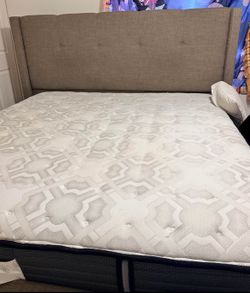 King frame and mattress