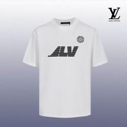 Louis Vuitton Washed Printed Cotton T Shirt 