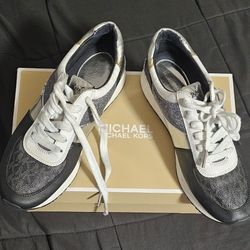 Michael Kors Metallic Sneakers – Size 6.5M