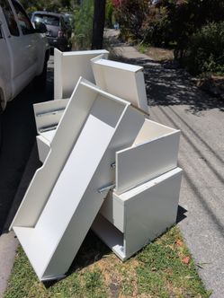 Two sets of 2-drawers 43" wide from Ikea Stolman system