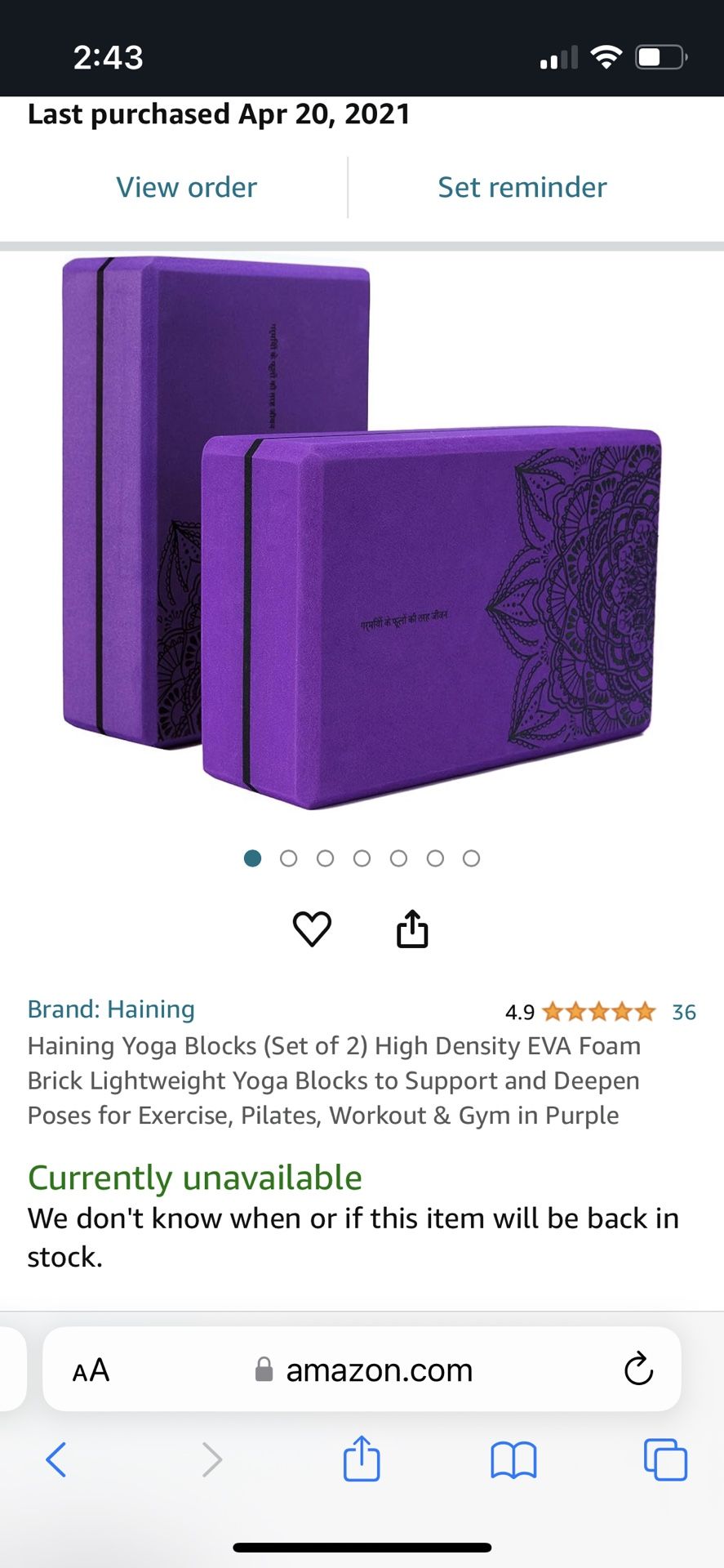 Two yoga Blocks