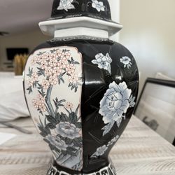 Chinese Temple or Ginger Jar 15.5”H x 9”W approximately  