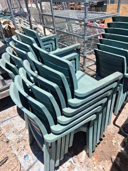 Plastic chairs