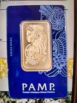 1oz(troy) PAMP pure gold bar in tamper proof package  straight from the mint