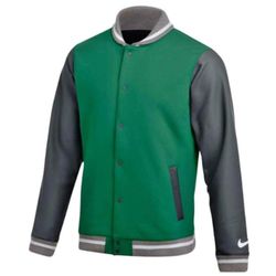 NIKE Men Team Green Letterman Jacket | Small | MSRP: $232