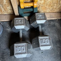 Dumbbells 2x100 Lbs