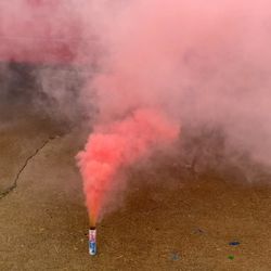 Gender reveal smoke