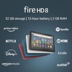 Amazon Fire HD 8 Tablet (10th Gen, 2020) – 32 GB – Black 🔥