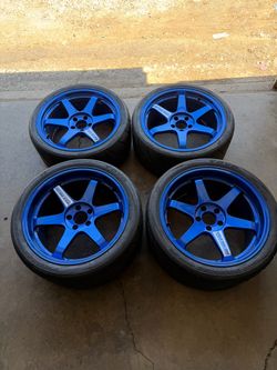VOLK TE37sl hyper blue