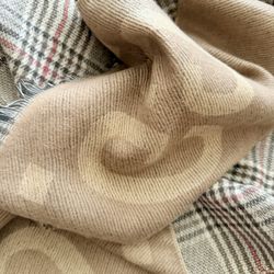 Authentic Gucci, Silk And Cashmere Scarf, Shawl Wrap